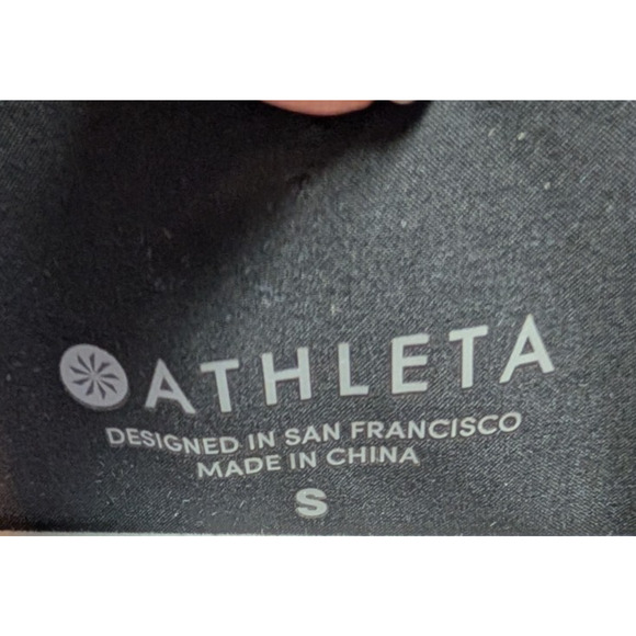 Athleta Brookfield Black Exercise Dress Athleisure Laser Cut Out Racerback Small - Picture 6 of 8